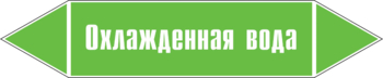 Маркировка трубопровода "охлажденная вода" (пленка, 358х74 мм) - Маркировка трубопроводов - Маркировки трубопроводов "ВОДА" - Магазин охраны труда и техники безопасности stroiplakat.ru