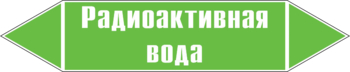 Маркировка трубопровода "радиоактивная вода" (пленка, 507х105 мм) - Маркировка трубопроводов - Маркировки трубопроводов "ВОДА" - Магазин охраны труда и техники безопасности stroiplakat.ru